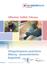 Verkleinerte Voransicht der Datei Sprach-Kita_Praxisbroschüre__1_Paritätischer_Hamburg_Sprache.pdf
